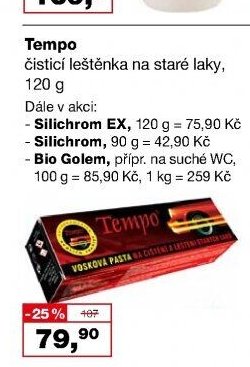 Tempo čisticí leštěnka na staré laky, 120 g