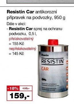 Resistin Car antikorozní přípravek na podvozky, 950 g