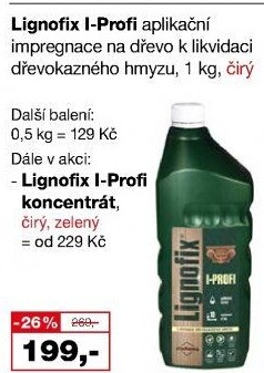 Přípravek k preventivnímu ošetření dřeva Lignofix I-Profi Stachema