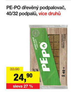 Podpalovač dřevěný Pe-Po