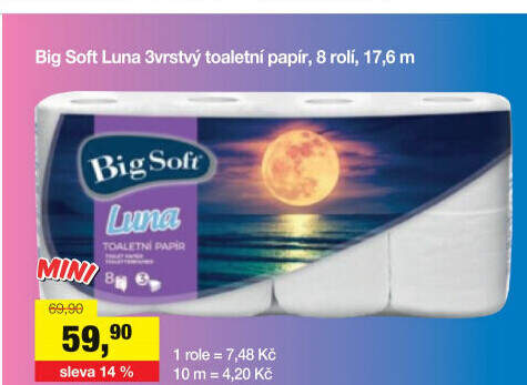 Toaletní papír 3vrstvý Big Soft