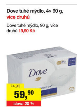 Tuhé mýdlo krémovéDove