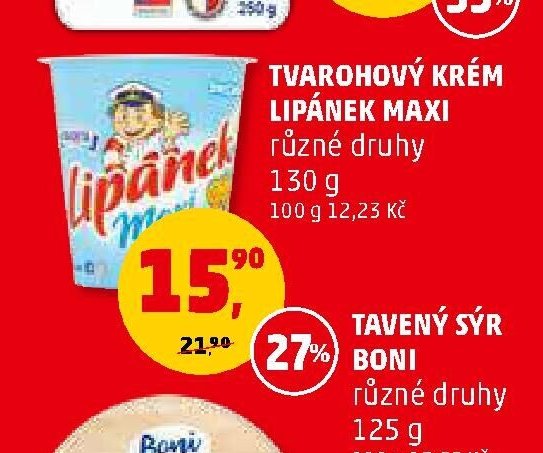 Tvarohový krém Lipánek