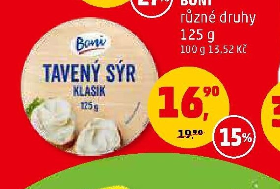 Tavený sýr Boni