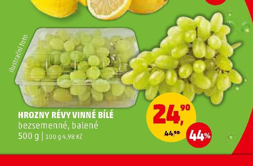 Hrozny révy vinné bílé