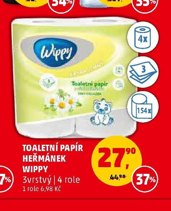 Toaletní papír Heřmánek Wippy