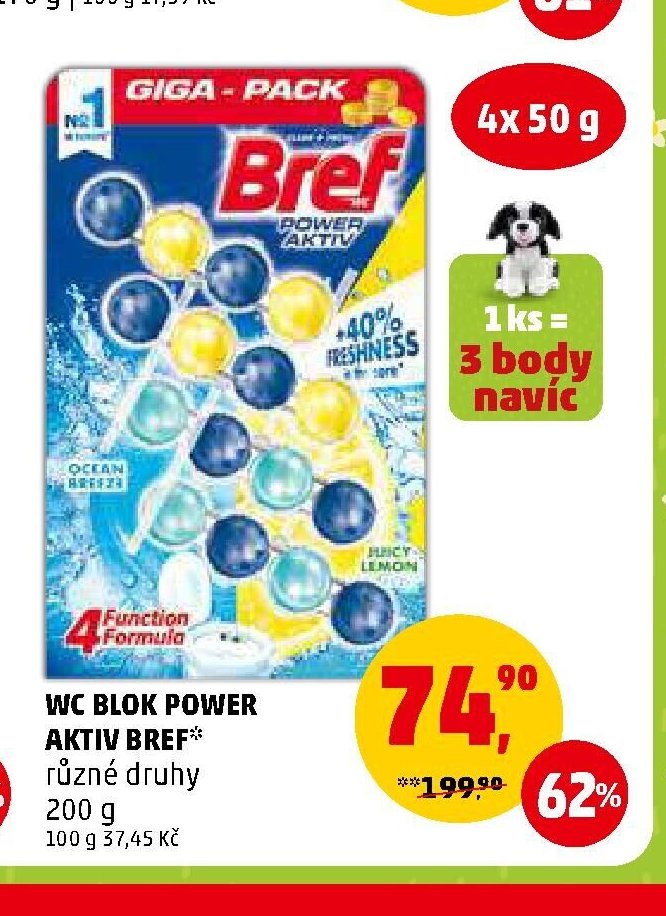 WC blok Power Aktiv Bref