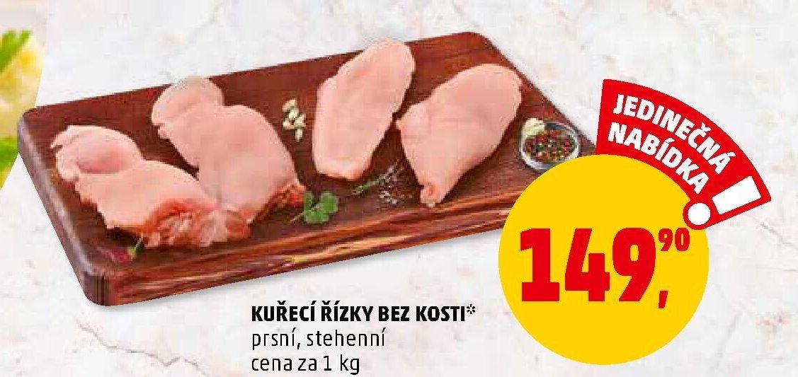 Kuřecí řízky bez kosti