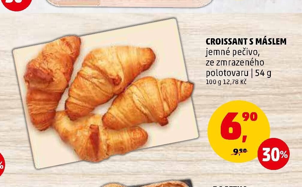 Croissant s máslem