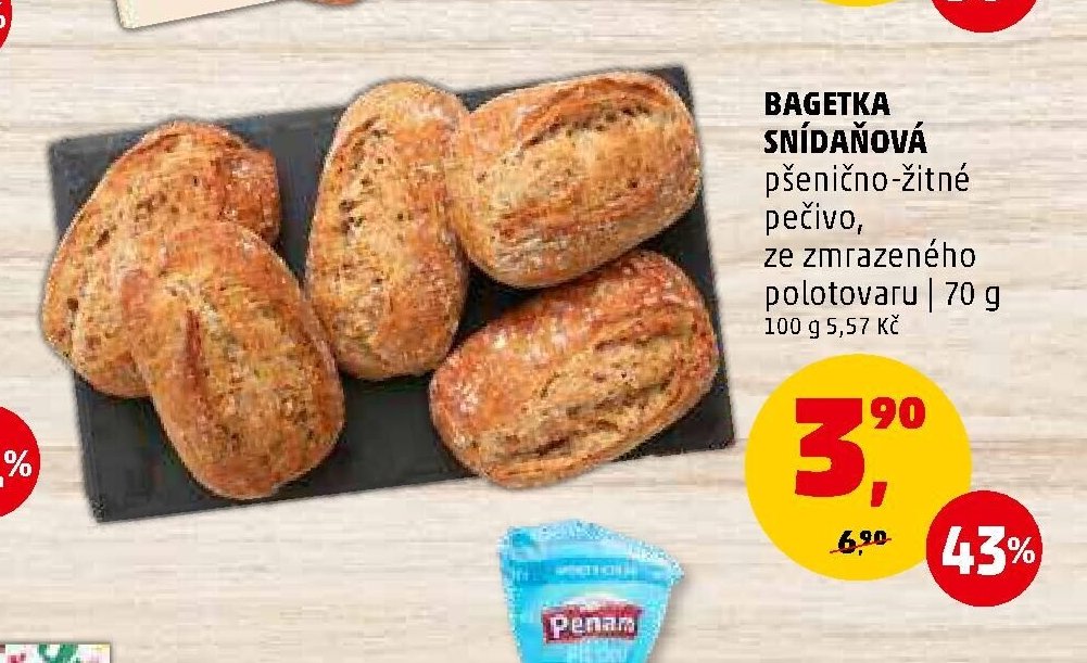 Bagetka snídaňová