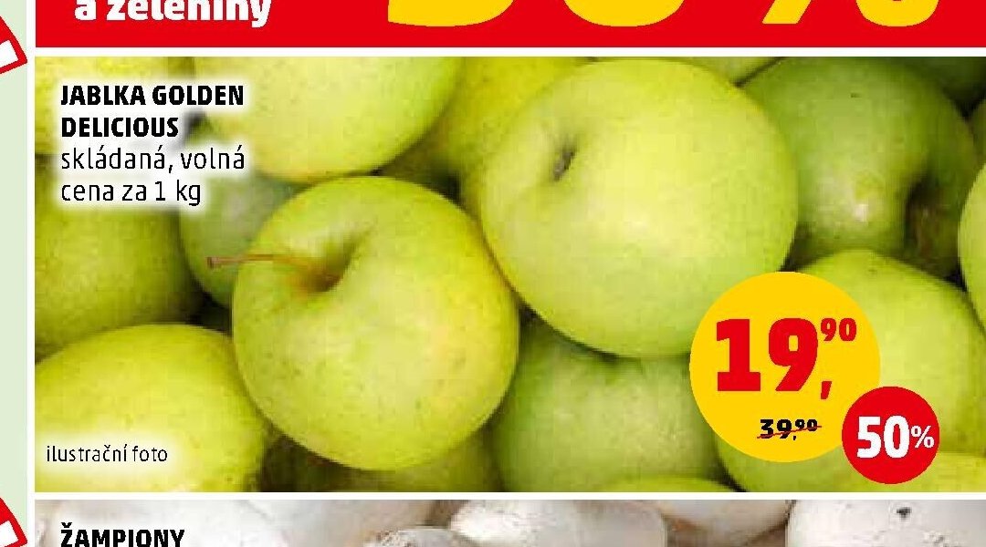 JABLKA GOLDEN DELICIOUS