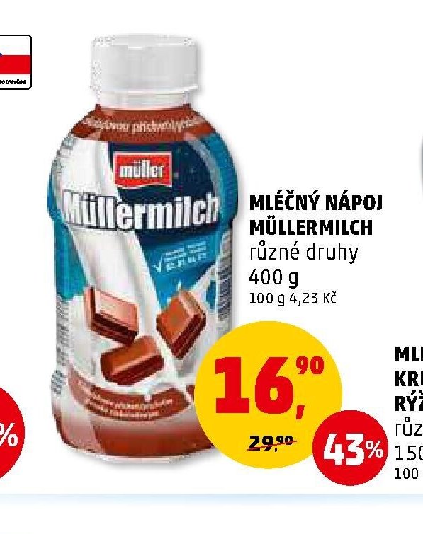 Mléčný nápoj Müllermilch