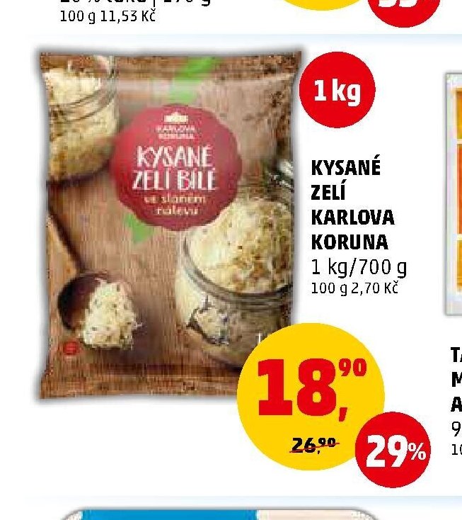 Kysané zelí bílé Karlova Koruna