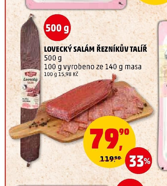 LOVECKÝ SALÁM ŘEZNÍKŮV TALÍŘ