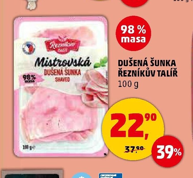 Dušená šunka Řezníkův talíř