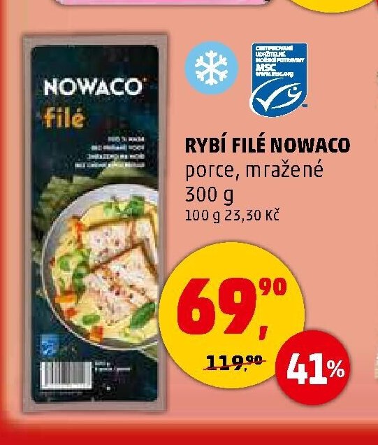 Rybí filé Nowaco