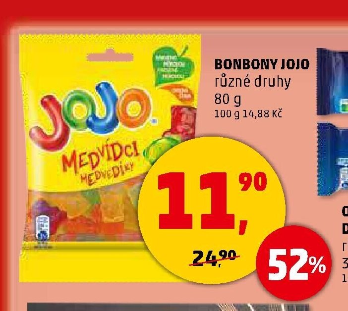 BONBONY JOJO různé druhy