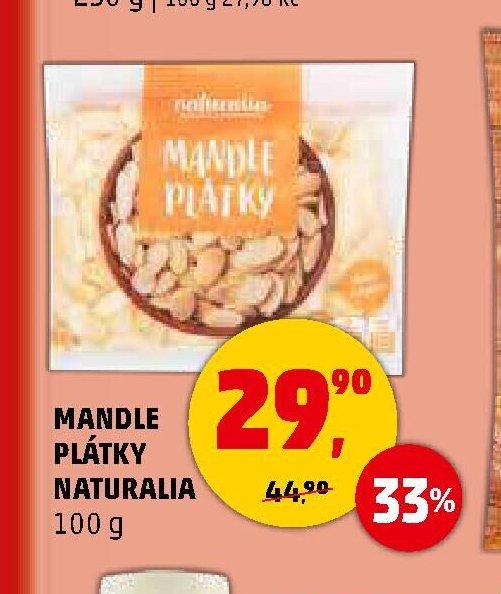 MANDLE PLÁTKY NATURALIA