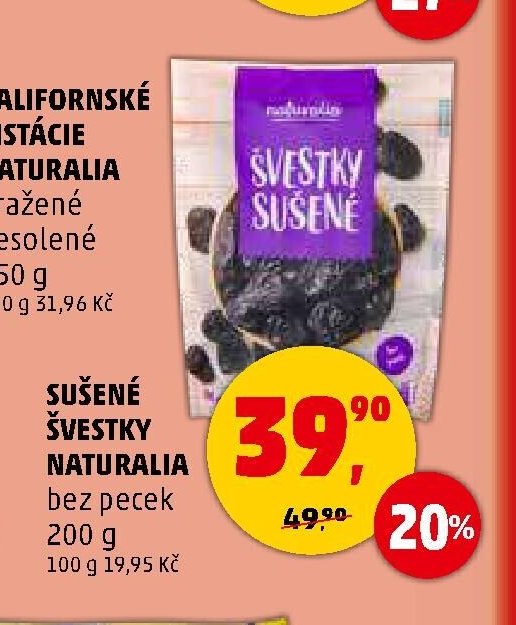 SUŠENÉ ŠVESTKY NATURALIA