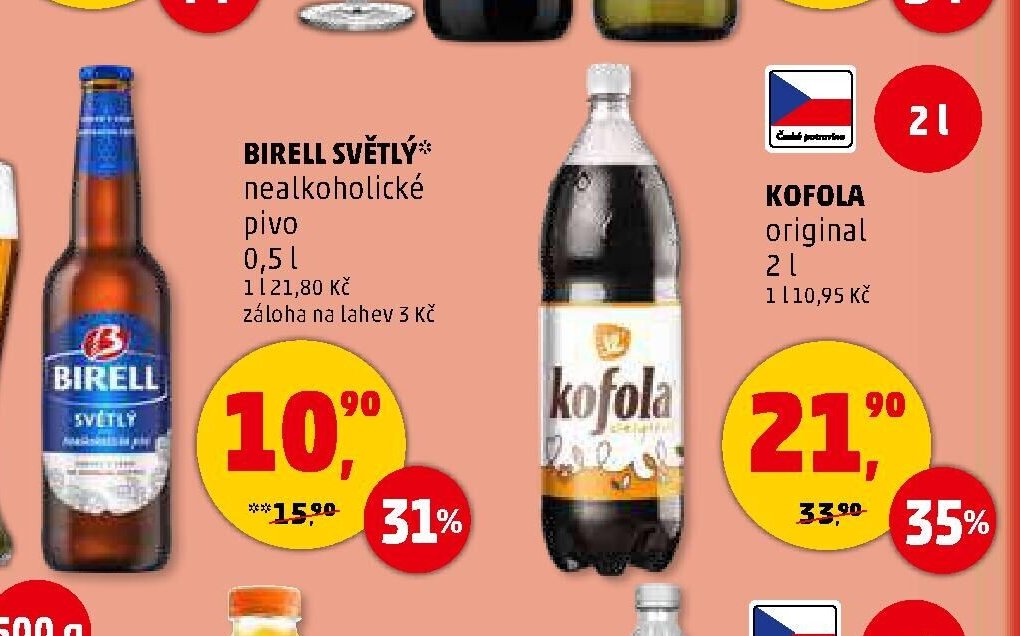 Birell Světlý nealkoholické pivo