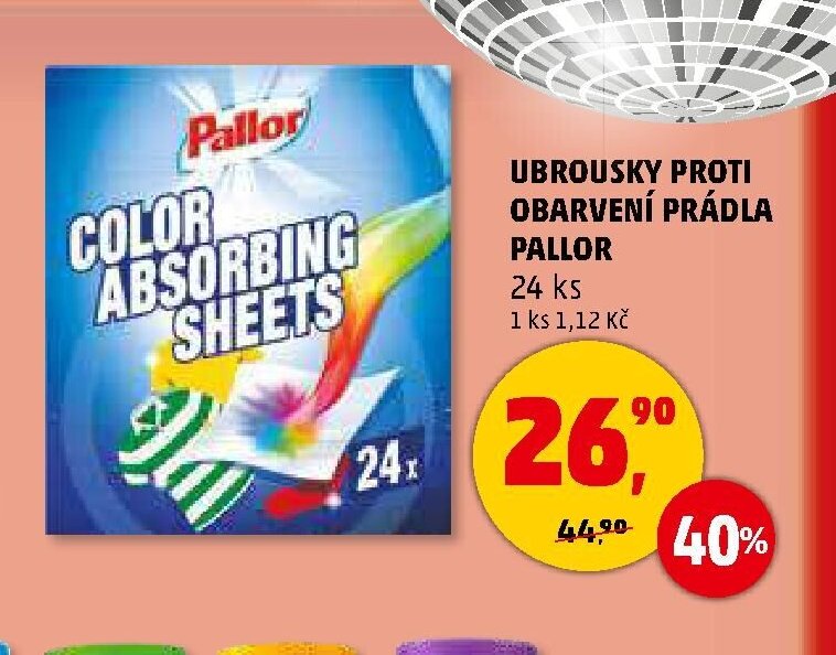 UBROUSKY PROTI OBARVENÍ PRÁDLA PALLOR