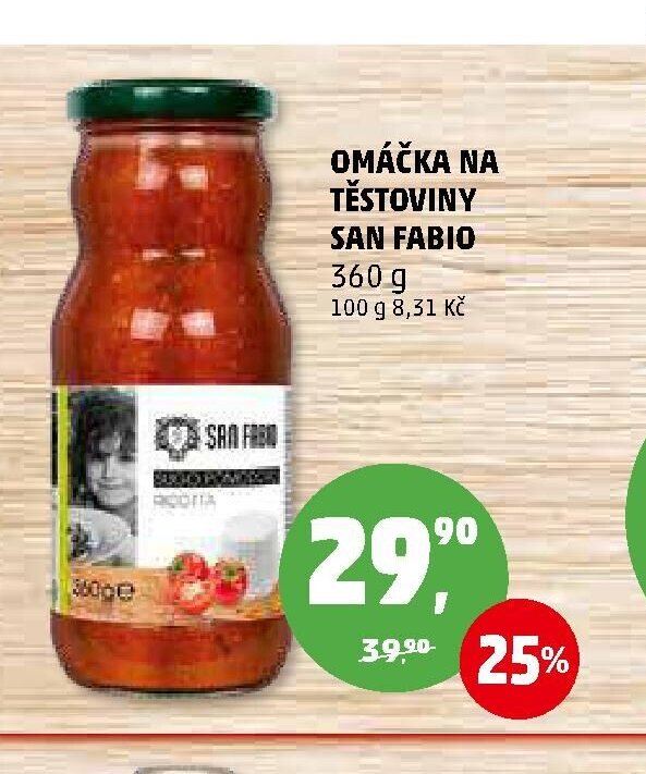 OMÁČKA NA TĚSTOVINY SAN FABIO