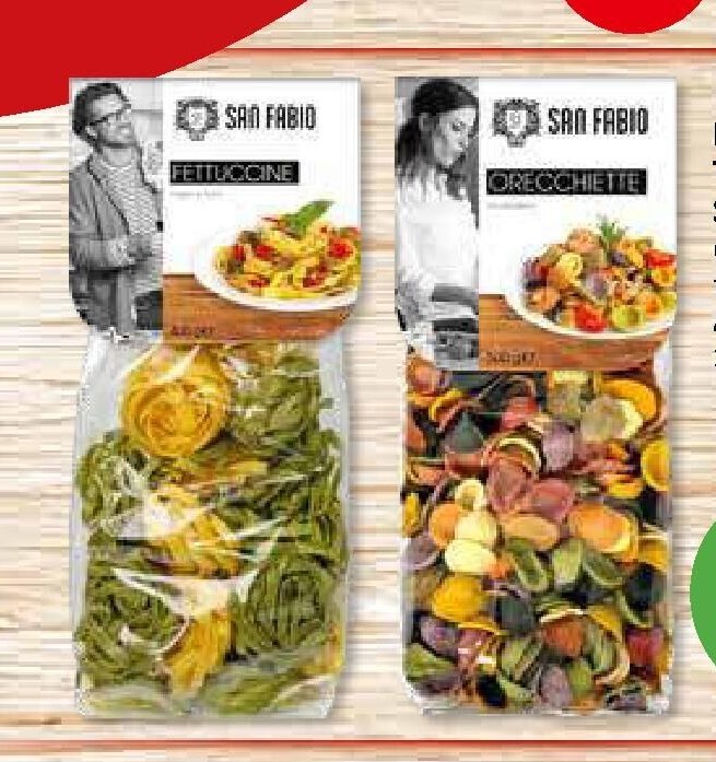 ITALSKÉ VAJEČNÉ TĚSTOVINY SAN FABIO orecchiette, fettuccine 400/500 g