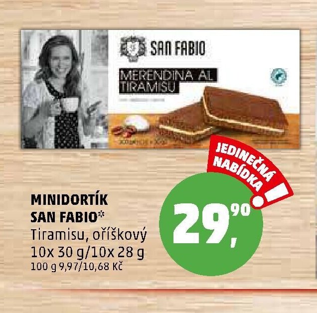 MINIDORTÍK SAN FABIO Tiramisu, oříškový