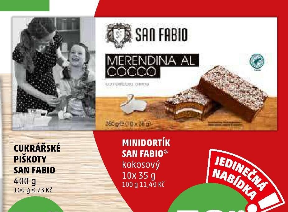 MINIDORTÍK SAN FABIO kokosový