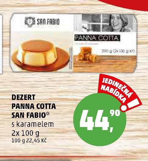 DEZERT PANNA COTTA SAN FABIO s karamelem