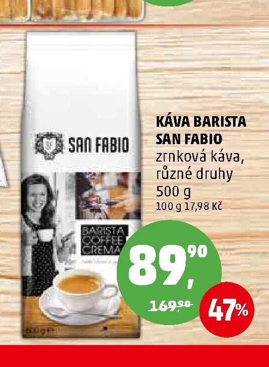 KÁVA BARISTA SAN FABIO