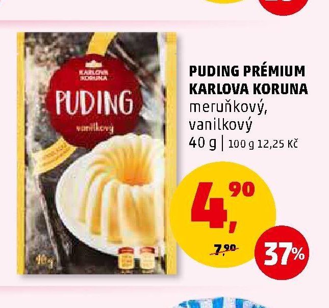 PUDING PRÉMIUM KARLOVA KORUNA