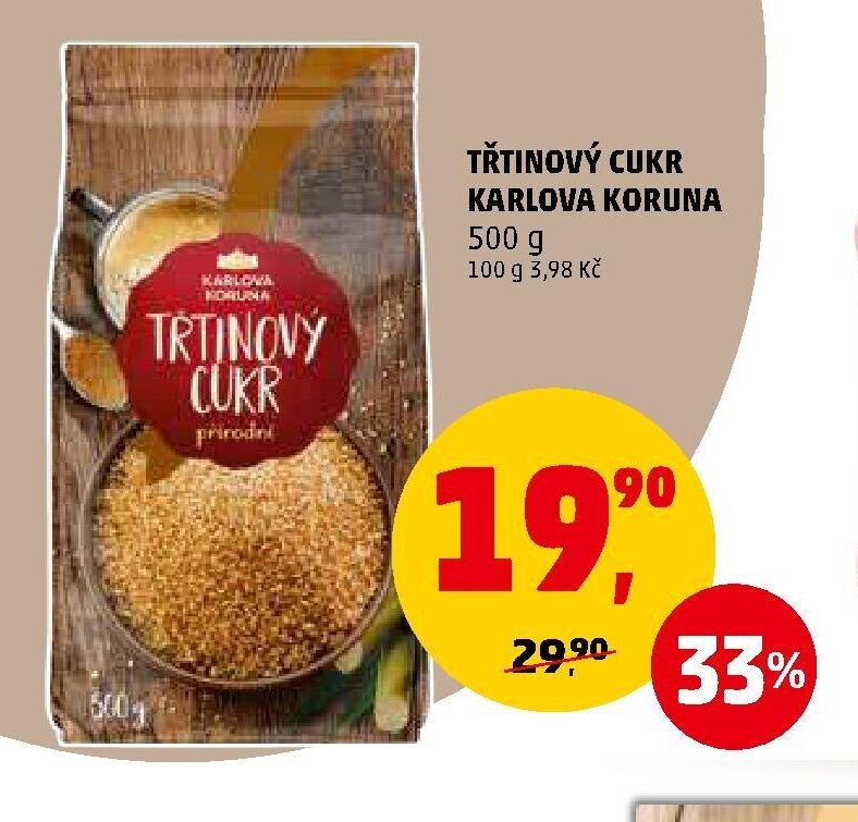 Třtinový cukr Karlova Koruna