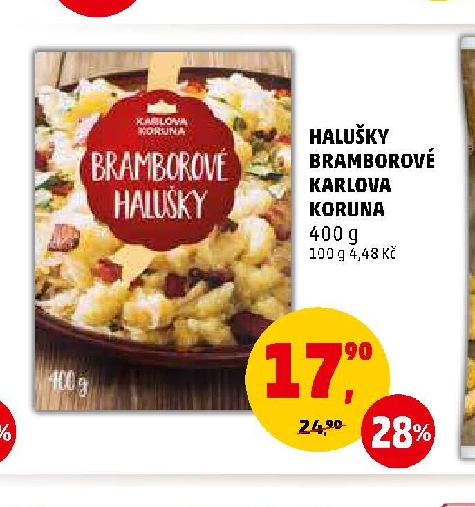 Halušky bramborové Karlova Koruna