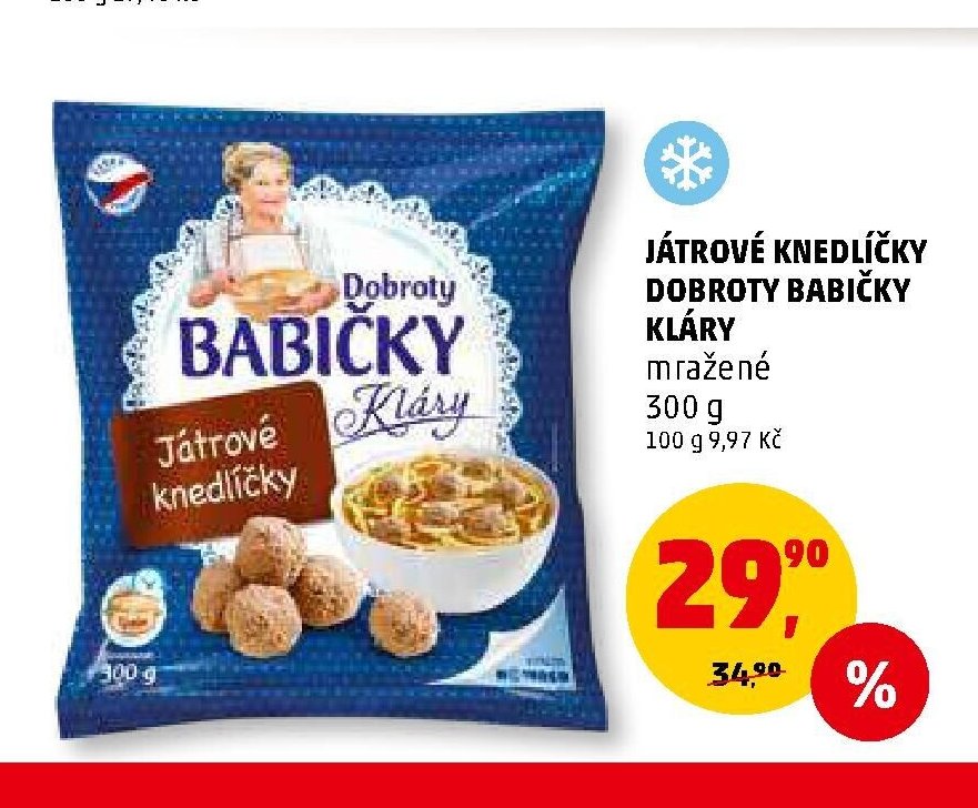 Játrové knedlíčky Dobroty Babičky Kláry