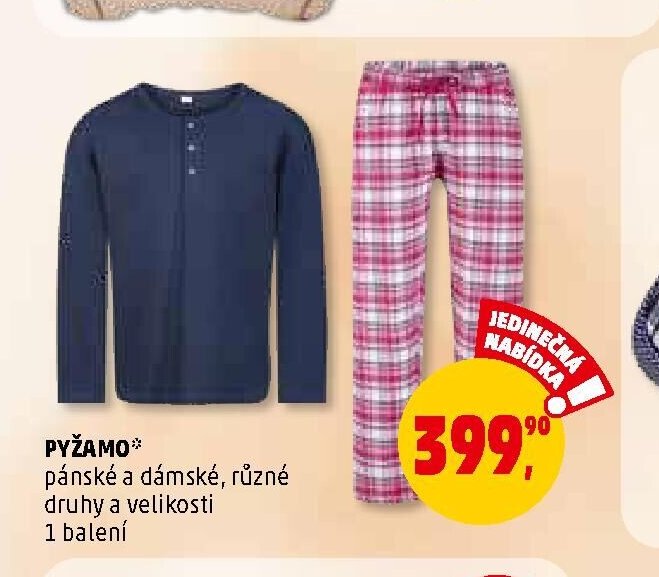 Pyžamo pánské a dámské