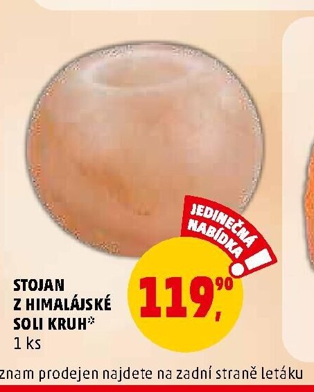 Stojan z himalájské soli kruh 1 ks