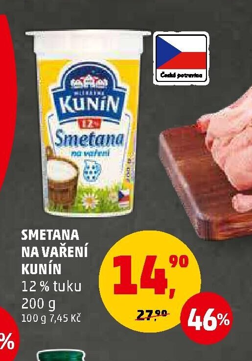 SMETANA NA VAŘENÍ KUNÍN 200 g