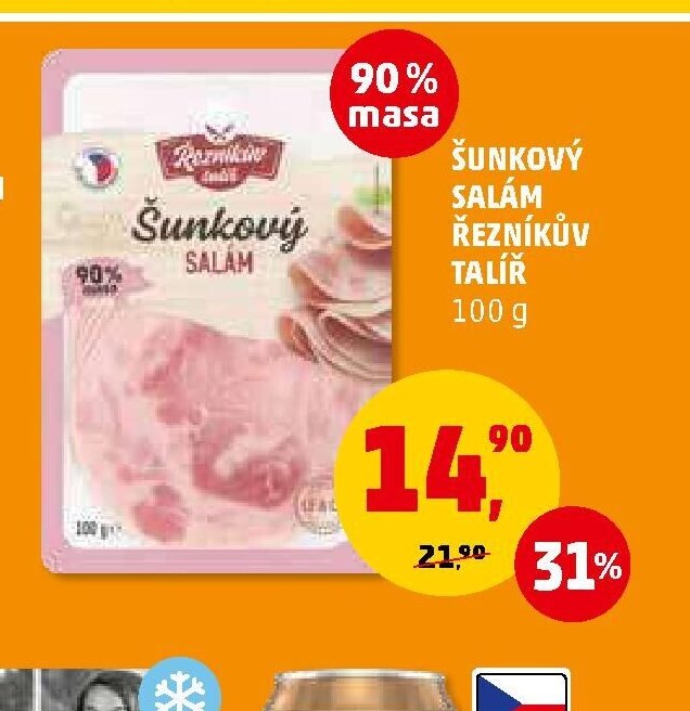 ŠUNKOVÝ SALÁM ŘEZNÍKŮV TALÍŘ