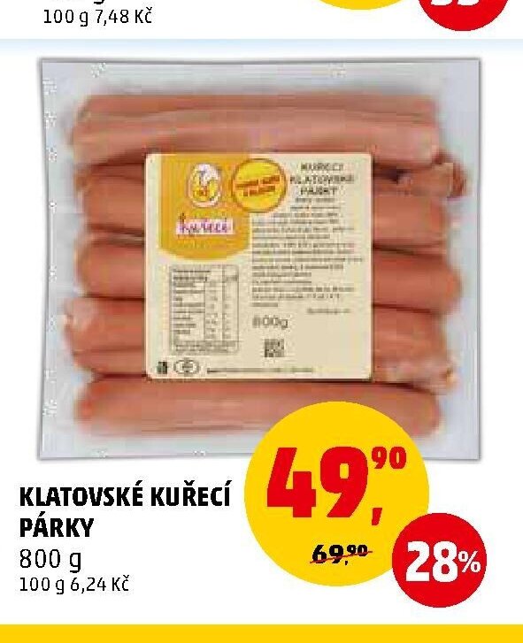 Klatovské kuřecí párky