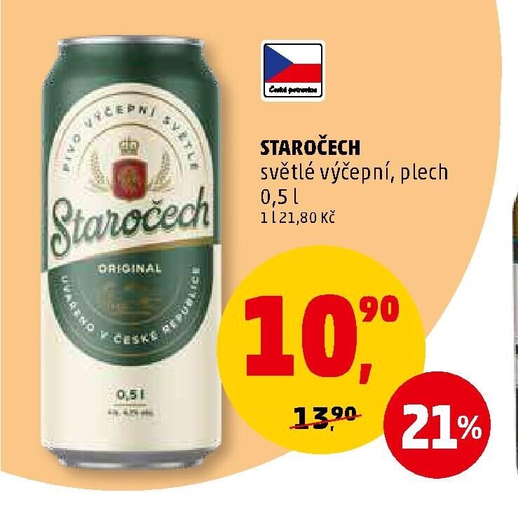 STAROČECH světlé výčepní, plech