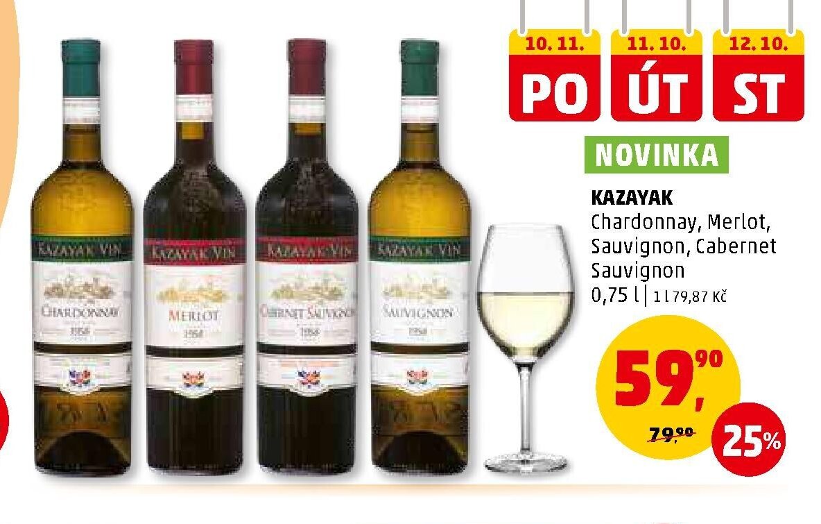 KAZAYAK Chardonnay, Merlot, Sauvignon, Cabernet Sauvignon