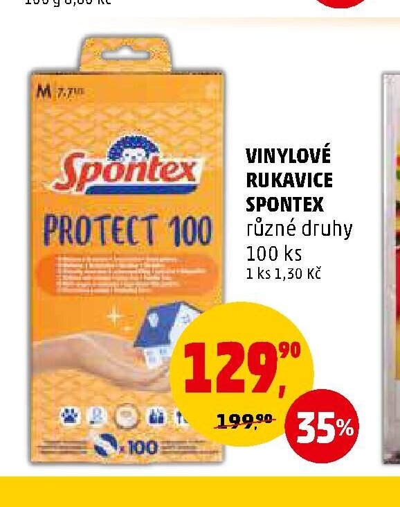 VINYLOVÉ RUKAVICE SPONTEX
