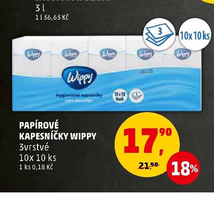 Papírové kapesníčky Wippy