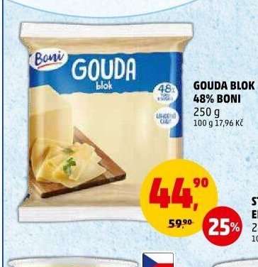 Gouda blok 48% Boni 250 g