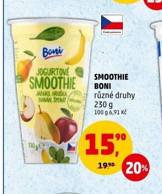 Smoothie Boni různé druhy 230 g