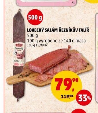 LOVECKÝ SALÁM ŘEZNÍKŮV TALÍŘ