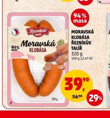 MORAVSKÁ KLOBÁSA ŘEZNÍKŮV TALÍŘ