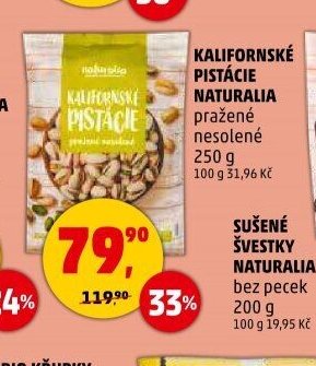 KALIFORNSKÉ PISTÁCIE NATURALIA