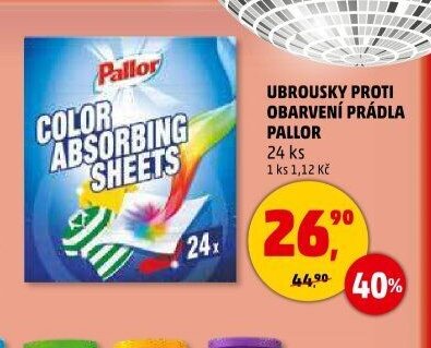 UBROUSKY PROTI OBARVENÍ PRÁDLA PALLOR